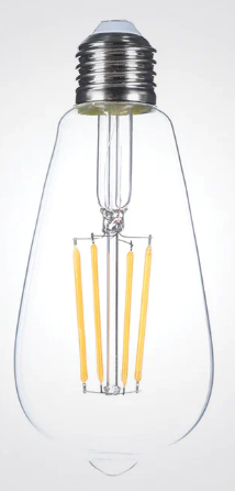 נורת לד אגס פילמנט ST64 15W שקוף Maxima 
