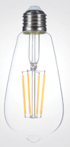 נורת לד אגס פילמנט ST64 15W שקוף Maxima