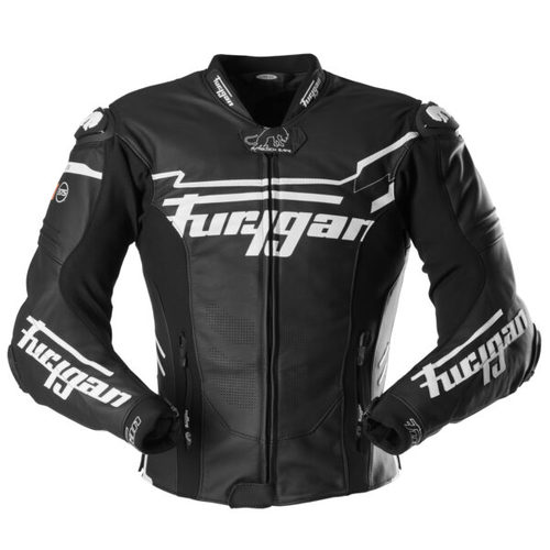 מעיל עור פוריגן שחור / לבן - FURYGAN SIRIUS JACKET