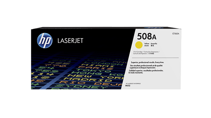 טונר מקורי צהוב HP 508A CF362A 5K