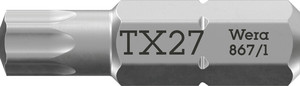 ביט טורקס במידה TX 27, באורך 25 מ"מ וחיבור 1/4 משושה.