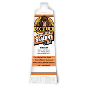 דבק סיליקון שקוף בשפורפרת 83 מ"ל - Gorilla Sealant