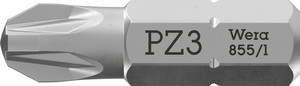 ביט פוזידרייב מסדרת Z במידה PZ 3 וחיבור 1/4 משושה באורך 25 מ"מ