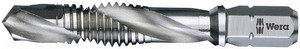 ביט משולב לקידוח והברגה מפלדת HSS עם חיבור 1/4 משושה במידה M5 ואורך 41 מ"מ.