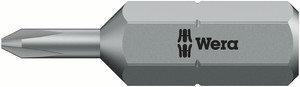 ביט פיליפס קשיח לברגים יפנים J 851/1 במידה PH 00 ואורך 25 מ"מ מבית Wera.
