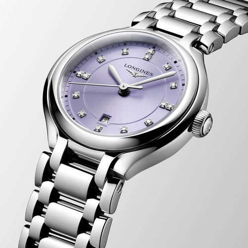 Longines L81424076 PrimaLuna 30MM נשים לונג'ין יבואן רשמי משובץ יהלומים