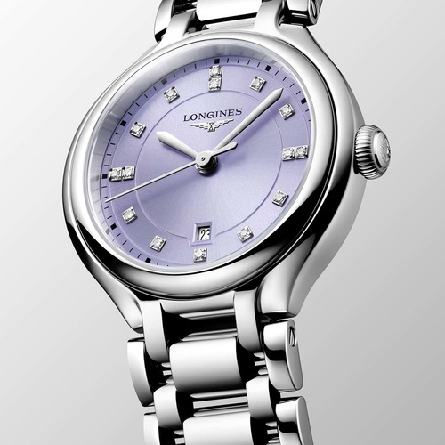 Longines L81424076 PrimaLuna 30MM נשים לונג'ין יבואן רשמי משובץ יהלומים