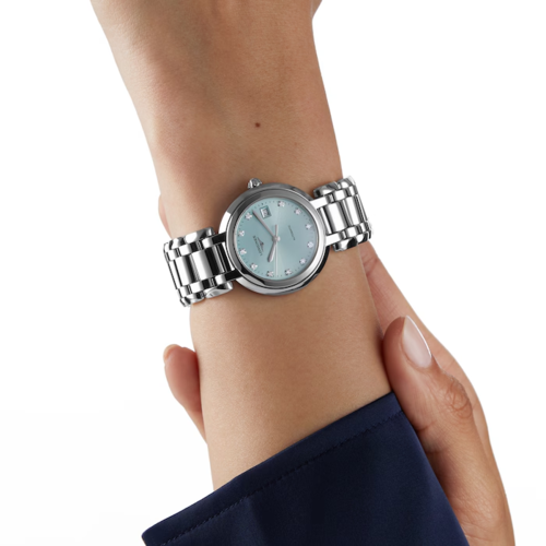Longines L81224906 PrimaLuna 30MM נשים לונג'ין יבואן רשמי משובץ יהלומים