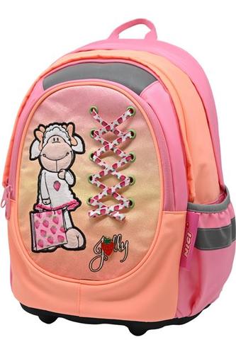 ילקוט NICI אורטופדי+קלמר: דגם תותים