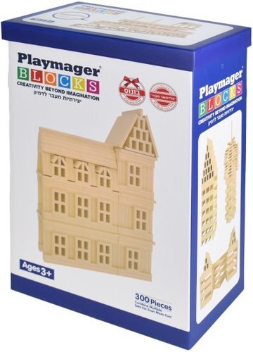 חלקי עץ להרכבה 300 חלקים Playmager