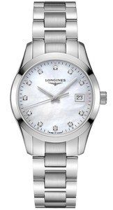 Longines L23864876 Conquest Classic 34MM נשים 11 יהלומים לונג