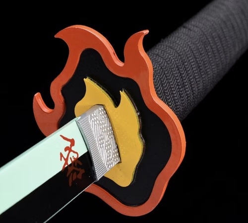 חרב קטאנה בהשראת Demon Slayer – Rengoku Kyojuro | Demon Slayer Rengoku Kyojuro Inspired K