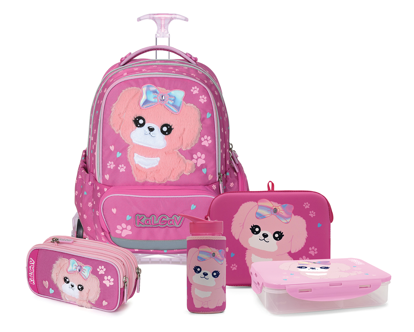 סט לכיתה א המארז המושלם כלב ורוד