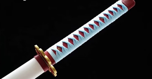 קטאנה בהשראת Demon Slayer – חרב מיצורי קאנג’רוג’י | Demon Slayer Mitsuri Kanroji Inspired Katana