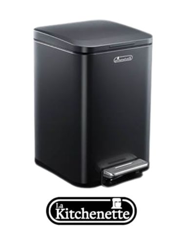 פח דוושה 20 ליטר La Kitchenette - הפתרון המושלם למטבח המודרני בצבע שחור 