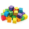 72 קוביות עץ צבעוני 1.5 ס"מ