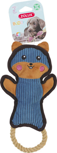זולוקס בובת אוגר כחול פרוותי לכלבים  BUDDY PLUSH TOY HAMSTER BLUE