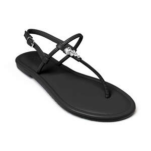 אדיס סנדל אצבע שטוח לנשים בצבע שחור | 36-41 | ADISS BLACK 1301