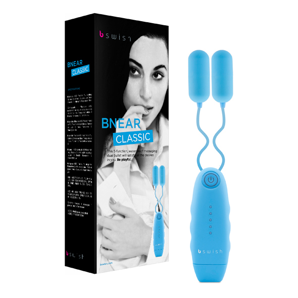ביצת רטט כפולה תכלת B Swish - BNear Classic 
