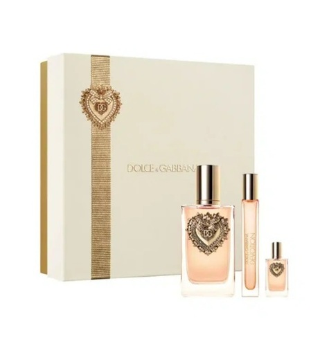 בושם לאישה מארז  Dolce & Gabbana Devotion EDP 100 ml +5ml EDP+10ml EDP
