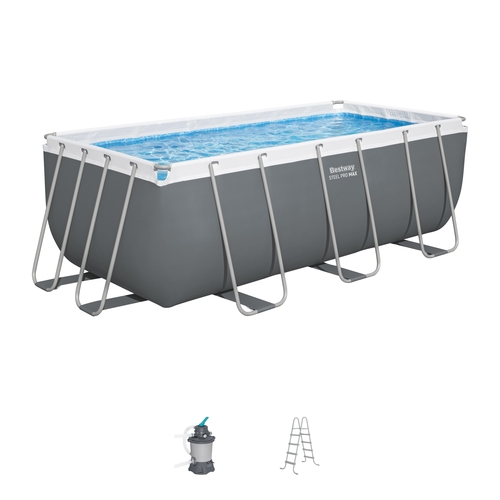 בריכת שחייה מלבנית דגם 56457 4.12×2.01 BestWay - יבוא מקביל