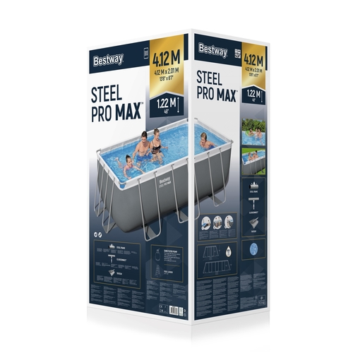 בריכת שחייה מלבנית דגם 56457 4.12×2.01 BestWay - יבוא מקביל
