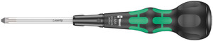 מברג פוזידרייב עם ידית כדור (Ball-Grip) במידה PZ 2 ואורך להב 100 מ"מ.