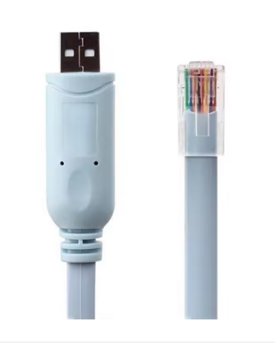 כבל קונסול USB ל-RJ45 באורך 1.5 מטר לנתבים ומתגים