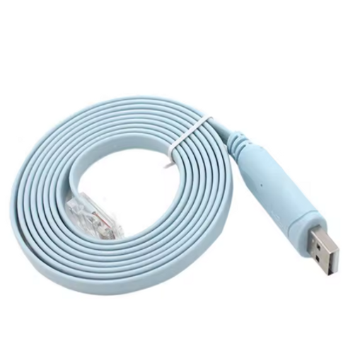כבל קונסול USB ל-RJ45 באורך 1.5 מטר לנתבים ומתגים