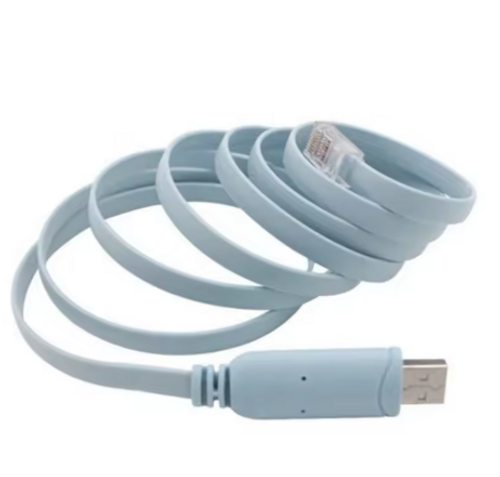 כבל קונסול USB ל-RJ45 באורך 1.5 מטר לנתבים ומתגים