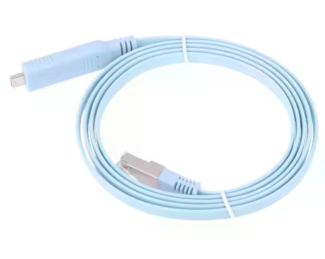 כבל קונסול USB-C ל-RJ45 באורך 1.5 מטר לנתבים ומתגים