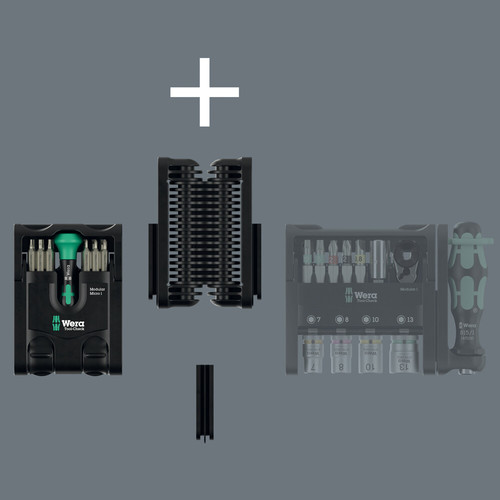 סט מברג וביטים לאלקטרוניקה Tool-Check Modular עם 21 חלקים.