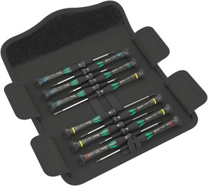 סט מברגי אלקטרוניקה Kraftform Micro עם 12 חלקים.