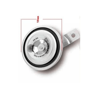 צופר בודד 2 יציאות שטוח כסף 12V