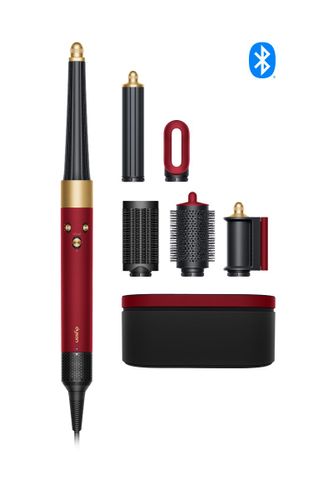 ‏מעצב שיער Dyson Airwrap i.d HS08 Straight+‎Wavy דייסון - צבע אדום קטיפה