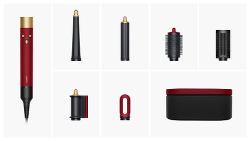 ‏מעצב שיער Dyson Airwrap i.d HS08 Straight+‎Wavy דייסון - צבע אדום קטיפה
