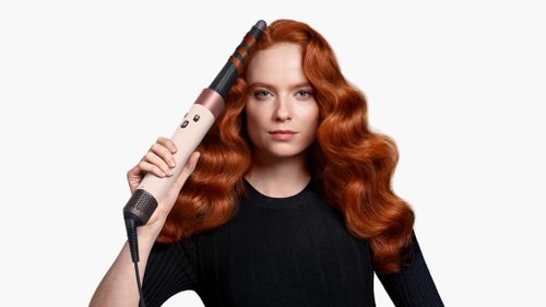 ‏מעצב שיער Dyson Airwrap i.d HS08 Straight+‎Wavy דייסון - צבע פינק גולד