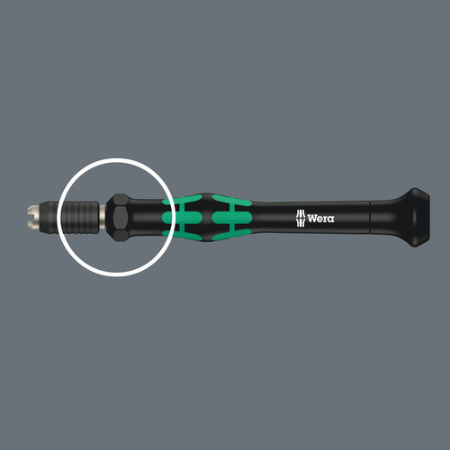 סט מברג וביטים לאלקטרוניקה בחיבור Halfmoon ו-HIOS עם 11 חלקים בנרתיק נשיאה.