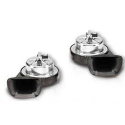 צופר סט 1 יציאה שופר שחור 12V