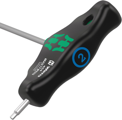 מברג אלן ידית T עם פרופיל Hex-Plus במידה 2.5 מ