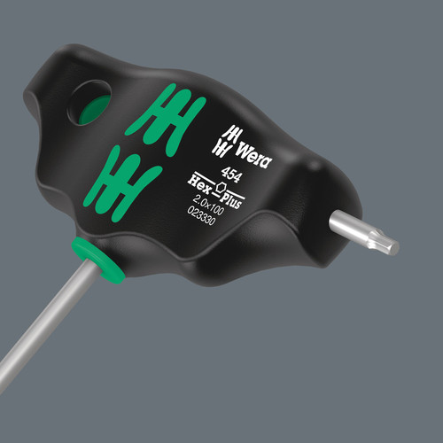 מברג אלן ידית T עם פרופיל Hex-Plus במידה 2.5 מ