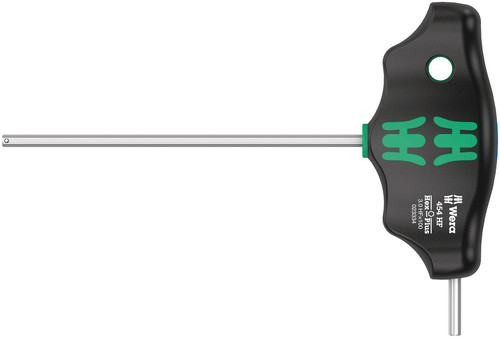 מברג אלן ידית T עם פרופיל Hex-Plus ו-HF (פונקציית החזקה ייעודית holding function) במידה 3 מ