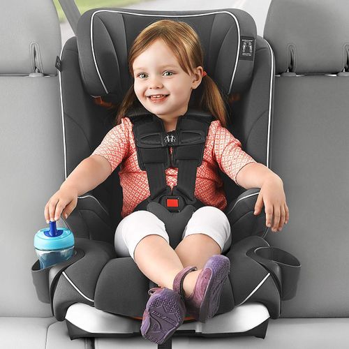 כסא בטיחות משולב בוסטר מיי פיט אייר MyFit Air בד ClearTex מווסט טמפרטורה והסרת ריפודים מהירה לכביסה - שחור Nova
