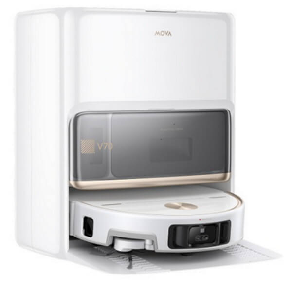 שואב אבק רובוטי כולל תחנת עגינה Mova מובה V70 Ultra Complete X לבן