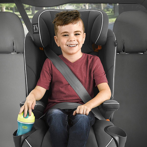 כסא בטיחות משולב בוסטר מיי פיט אייר MyFit Air בד ClearTex מווסט טמפרטורה והסרת ריפודים מהירה לכביסה - שחור Nova