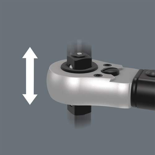 ידית מומנט ראצ'ט Click-Torque C 2 מתכווננת כיוון כפול במידה 1/2 מרובע, טווח 20-100 Nm.