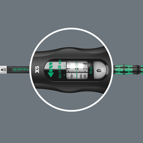 ידית מומנט לראשים מתחלפים מסדרת Click-Torque X 5 במידת חיבור 14x18 מ