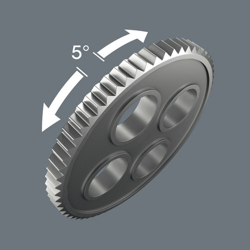 מפתח מומנט ראצ'ט Safe-Torque A 1 עם חיבור 1/4 מרובע וטווח הידוק של 2-12 Nm.