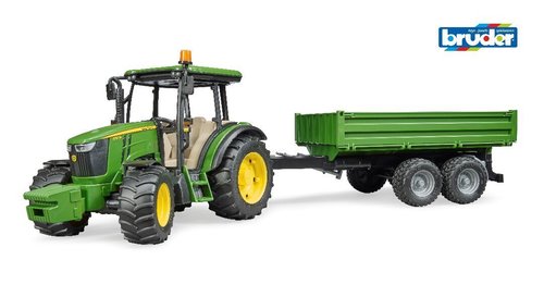 טרקטור ג'ון דיר עם עגלה 5115M