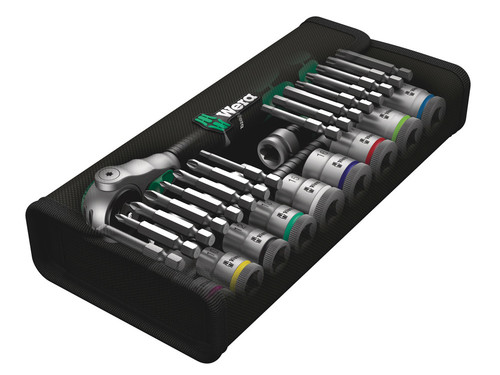 סט בוקסות וראצ'ט Zyklop Speed 3/8 הכולל 29 חלקים בנרתיק טקסטיל.